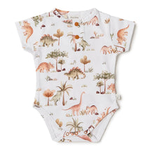 Load image into Gallery viewer, Short Sleeve Organic Bodysuit - Dino