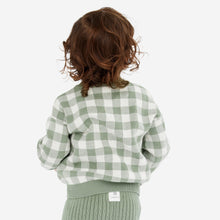 Load image into Gallery viewer, Kynd Baby Jacquard Knit Jumper - Sage Gingham